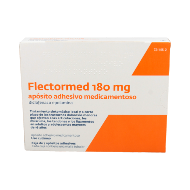 FLECTORMED 180 mg 7 APOSITOS ADHESIVOS MEDICAMENTOSOS
