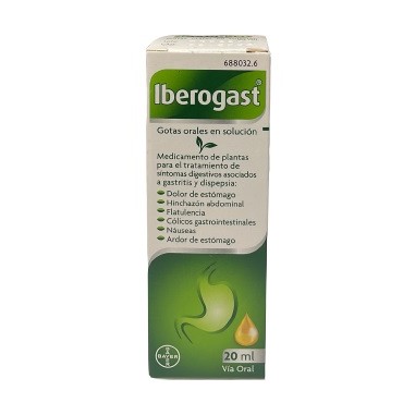 IBEROGAST GOTAS ORALES EN SOLUCION 1 FRASCO 20 ml