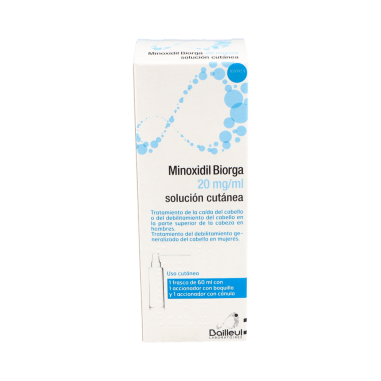 MINOXIDIL BIORGA 20 mg/ml SOLUCION CUTANEA 1 FRASCO 60 ml 