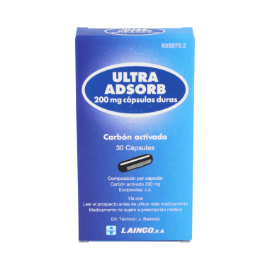 ULTRA ADSORB 200 mg 30 CAPSULAS