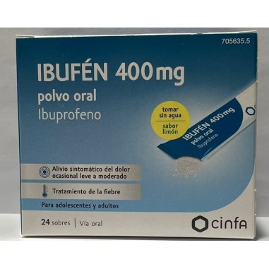 IBUFEN 400 mg 24 SOBRES POLVO ORAL