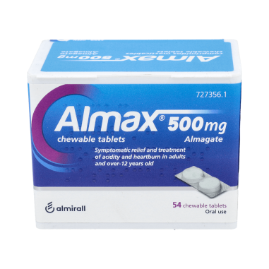 ALMAX 500 mg 54 COMPRIMIDOS MASTICABLES