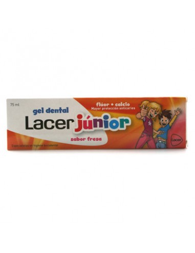 LACER JUNIOR GEL DENTAL 1 TUBO 75 ml SABOR FRESA