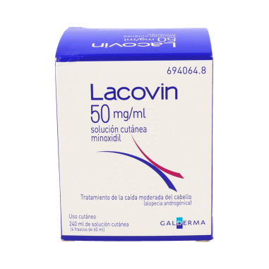 LACOVIN 50 mg/ml SOLUCION CUTANEA 4 FRASCOS 60 ml