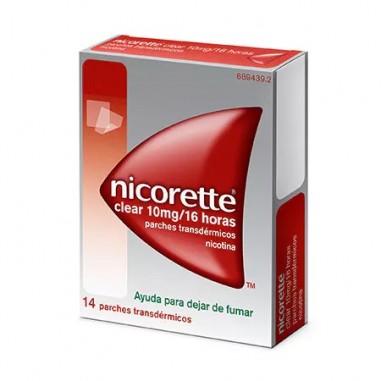 NICORETTE CLEAR 10 mg/16 h 14 PARCHES TRANSDERMICOS 15,75 mg