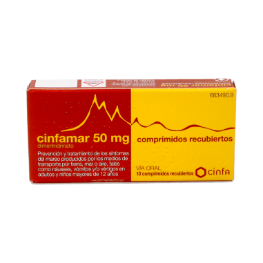 CINFAMAR 50 mg 10 COMPRIMIDOS RECUBIERTOS