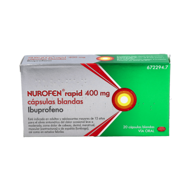 NUROFEN RAPID 400 mg 20 CAPSULAS BLANDAS