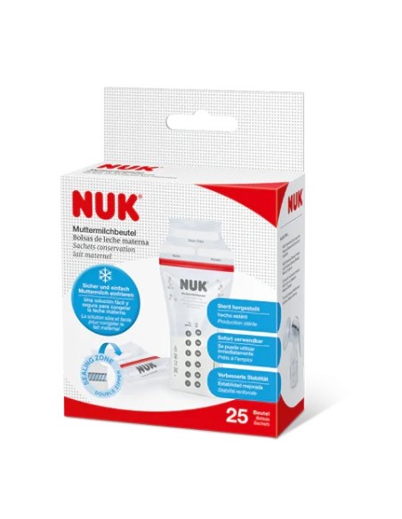 BOLSAS DE LECHE MATERNA NUK 25 UNIDADES