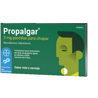 PROPALGAR 3 mg 24 PASTILLAS PARA CHUPAR