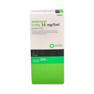 AMBROXOL CINFA EFG 3 mg/ml JARABE 1 FRASCO 200 ml (PET)