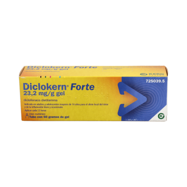 DICLOKERN FORTE 23,2 mg/g GEL CUTANEO 1 TUBO 50 g