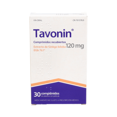 TAVONIN 120 mg 30 COMPRIMIDOS RECUBIERTOS