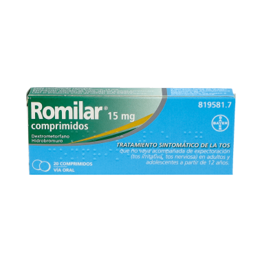 ROMILAR 15 mg 20 COMPRIMIDOS