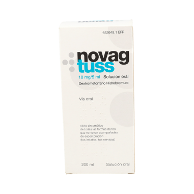 NOVAG TUSS 10 mg/5 ml SOLUCION ORAL 1 FRASCO 200 ml