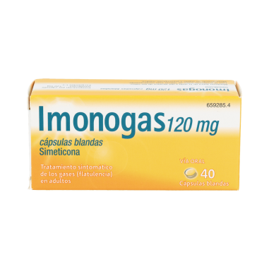 IMONOGAS 120 mg 40 CAPSULAS BLANDAS