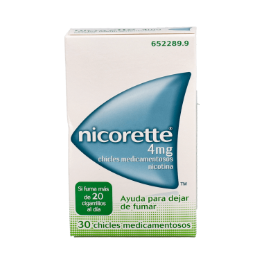 NICORETTE 4 mg 30 CHICLES MEDICAMENTOSOS