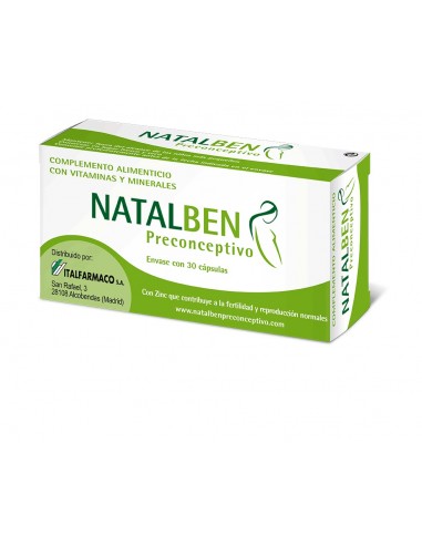 NATALBEN PRECONCEPTIVO 30 CAPSULAS