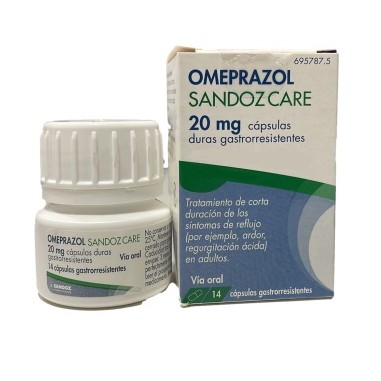 OMEPRAZOL SANDOZ CARE EFG 20 mg 14 CAPSULAS GASTRORRESISTENT