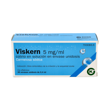 VISKERN 5 mg/ml COLIRIO EN SOLUCION 30 MONODOSIS 0,4 ml