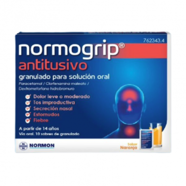 NORMOGRIP ANTITUSIVO 10 SOBRES GRANULADO PARA...