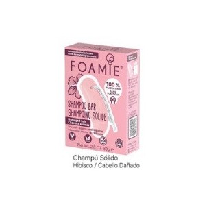 FOAMIE PASTILLA CHAMPU SOLIDO PELO DAÑADO FREE PLASTIC
