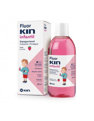 FLUOR KIN INFANTIL ENJUAGUE BUCAL  1 FRASCO 500...