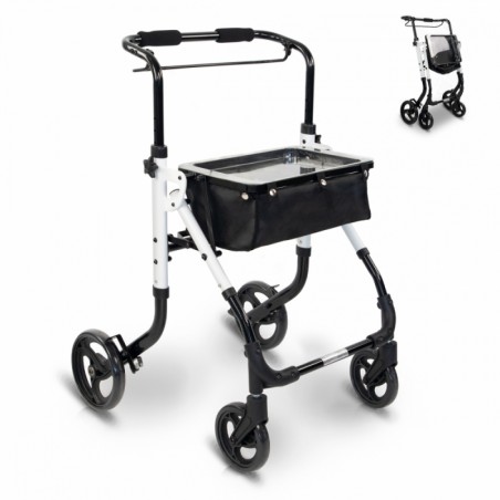 ANDADOR PLEGABLE DE ALUMINIO EMPUÑADURA MONOMANDO