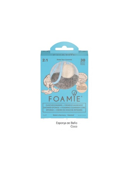 ESPONJA DE BAÑO  GEL BAÑO FOAMIE COCO