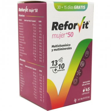 REFORVIT MUJER 50 45 CAPS