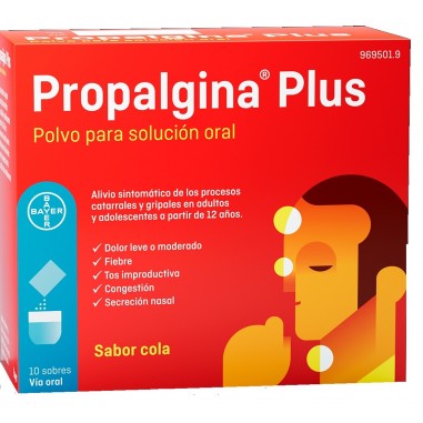 PROPALGINA PLUS 10 SOBRES POLVO PARA SOLUCION ORAL