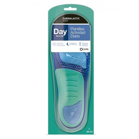 PLANTILLAS FARMALASTIC DAY ACTIVIDAD DIARIA 2 UNIDADES TALLA L