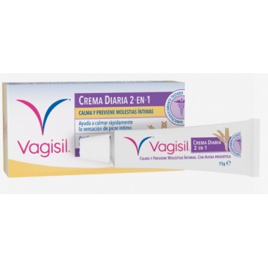 VAGISIL CREMA DIARIA 2 EN 1  1 ENVASE 15 g