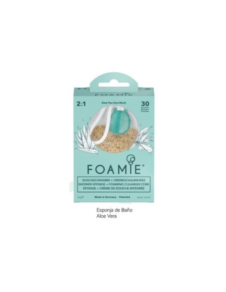 ESPONJA DE BAÑO  GEL BAÑO FOAMIE ALOE VERA