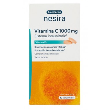 ACOFARMA NESIRA VITAMINA C  1000 mg 40 COMPRIMIDOS EFERVESCE